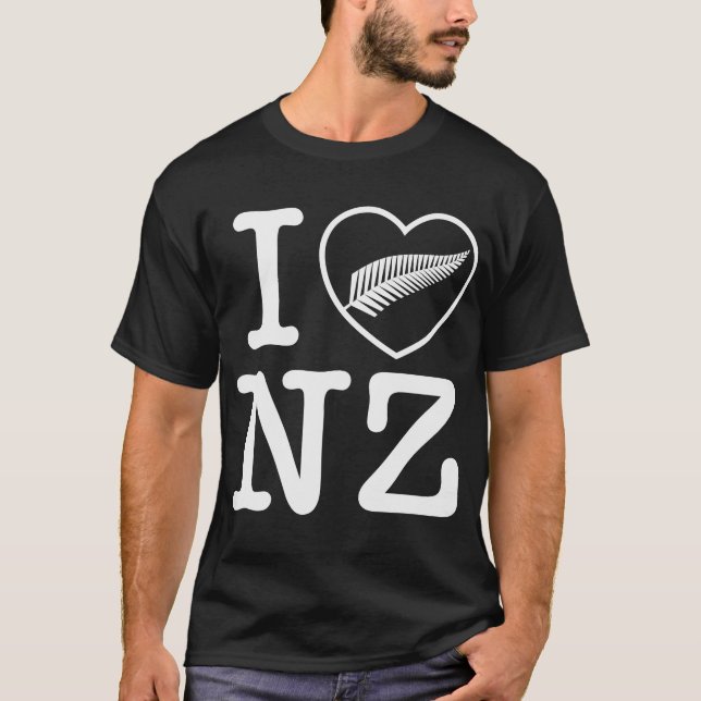 I heart New Zealand T-shirt (Framsida)