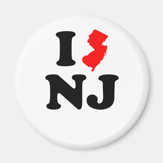 I Heart NJ Magnet (Framsidan)