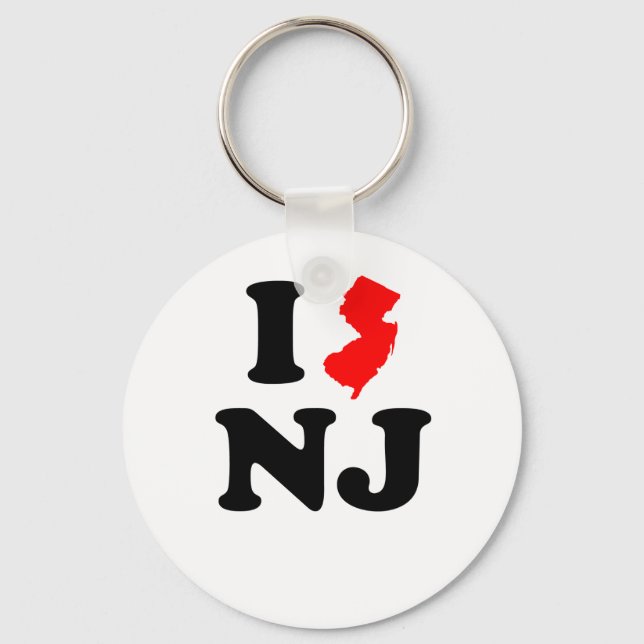 I Heart NJ Nyckelring (Framsida)