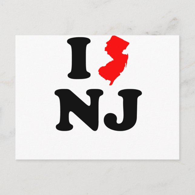 I Heart NJ Vykort (Framsida)