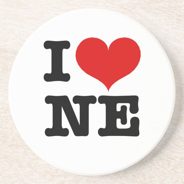I Heart Nordeast Underlägg Sandsten (Framsidan)