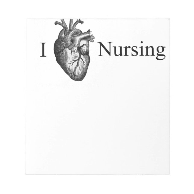 I Heart Nursing Anteckningsblock (Framsida)