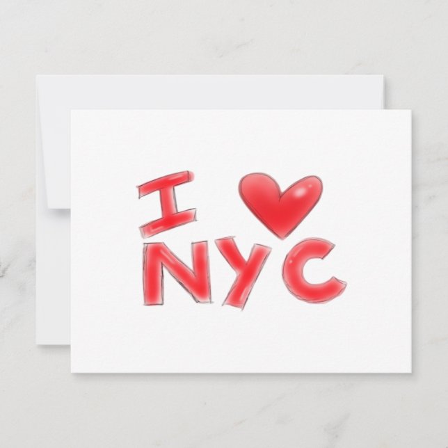 I Heart NYC Classic Inbjudningar (Framsida)