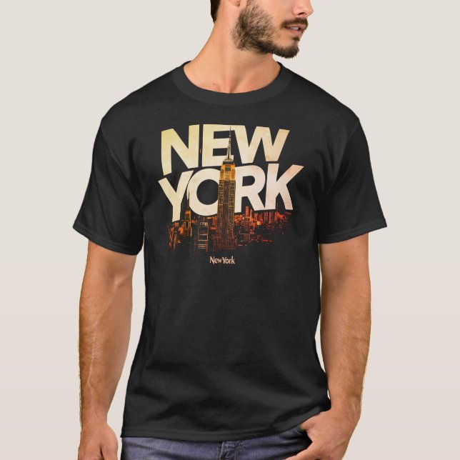 I Heart NYC" T-shirt - Casual New York City Urban  (Framsida)