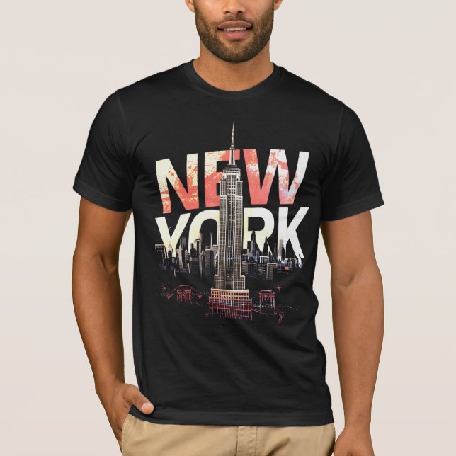 I Heart NYC" T-shirt - Casual New York City Urban  (Framsida)