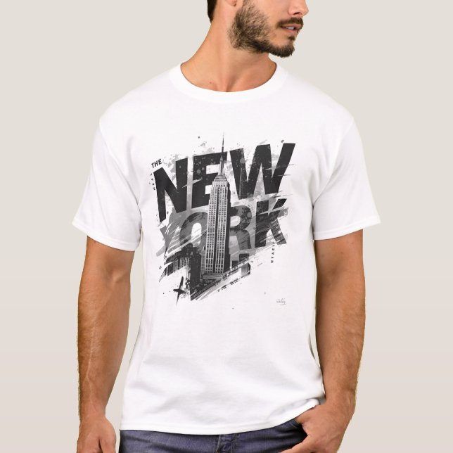 I Heart NYC" T-shirt - Casual New York City Urban  (Framsida)