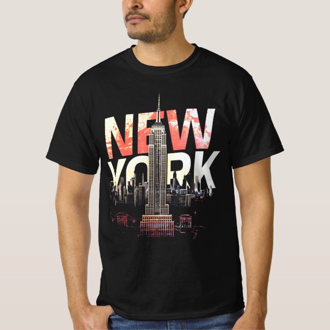I Heart NYC" T-shirt - Casual New York City Urban  (Framsida)