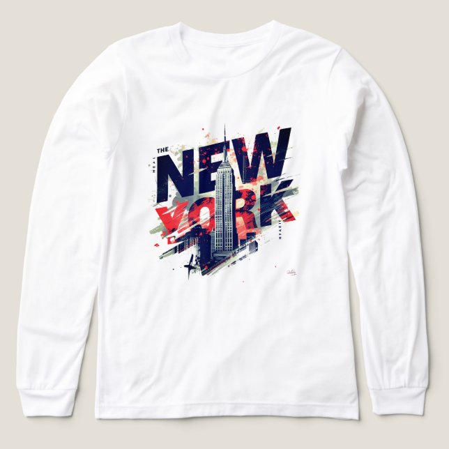 I Heart NYC" T-shirt - Casual New York City Urban  (Design framsida)