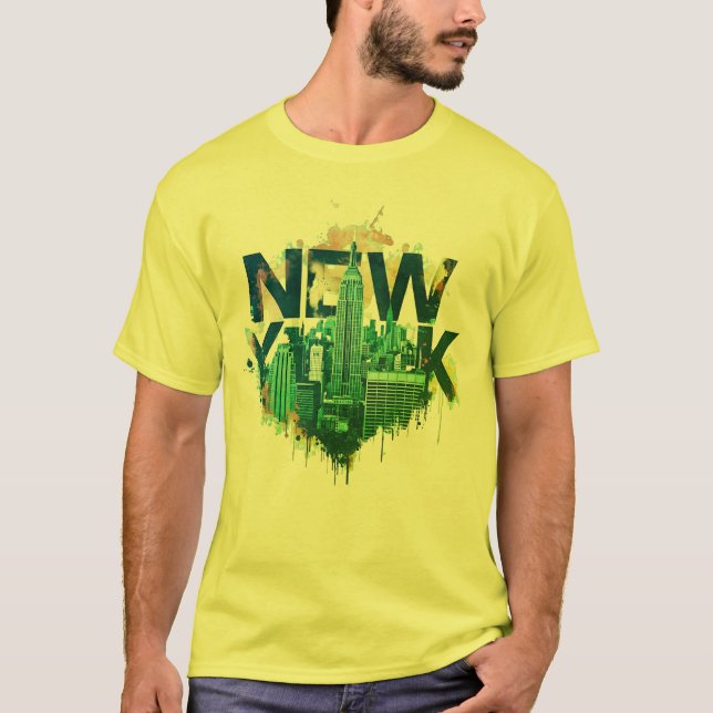 I Heart NYC" T-shirt - Casual New York City Urban  (Framsida)