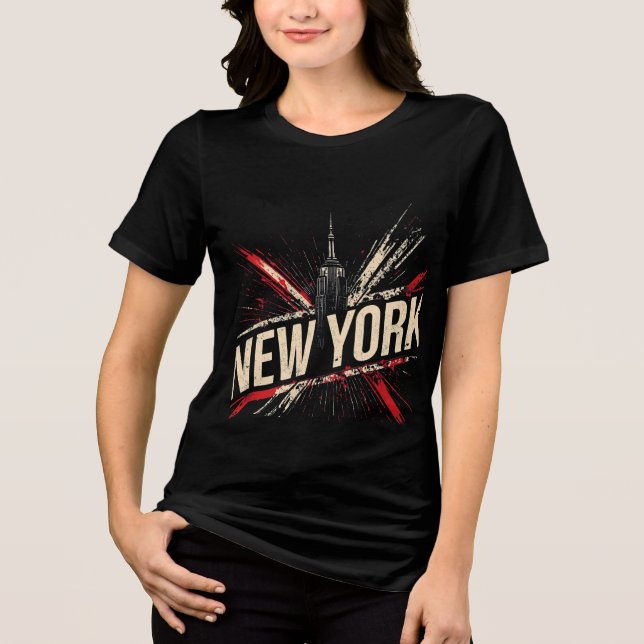 I Heart NYC" T-shirt - Casual New York City Urban  (Framsida)
