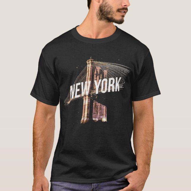 I Heart NYC" T-shirt - Casual New York City Urban  (Framsida)