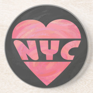 I Heart NYC Underlägg Sandsten