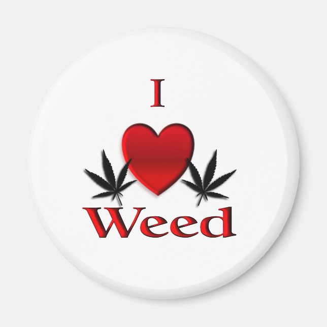 I Heart Ogräs Magnet (Framsidan)