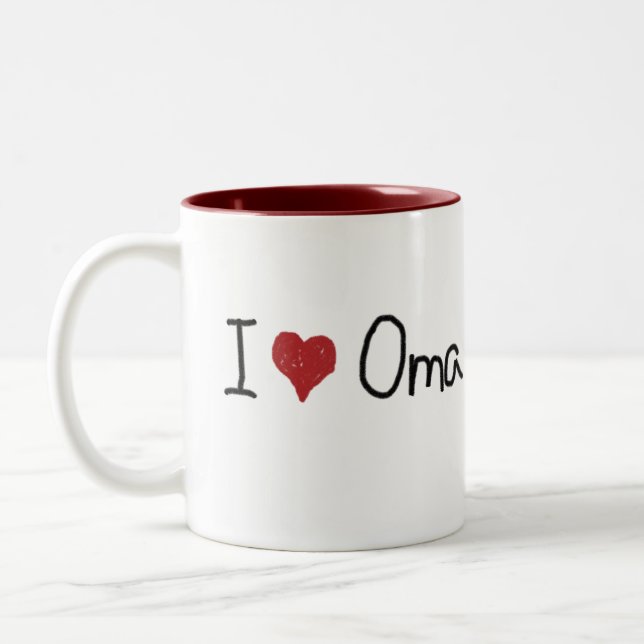 I Heart Oma Mugg (Vänster)