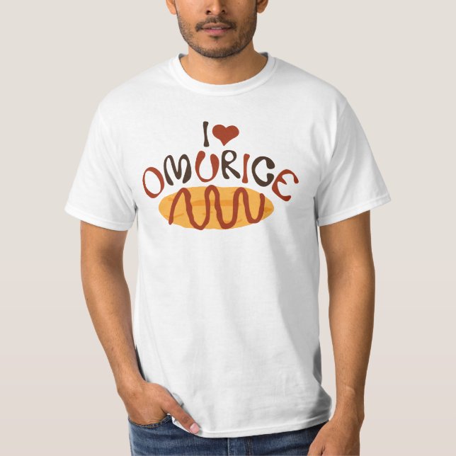 I Heart Omurice Grafisk T-Shirt (Framsida)