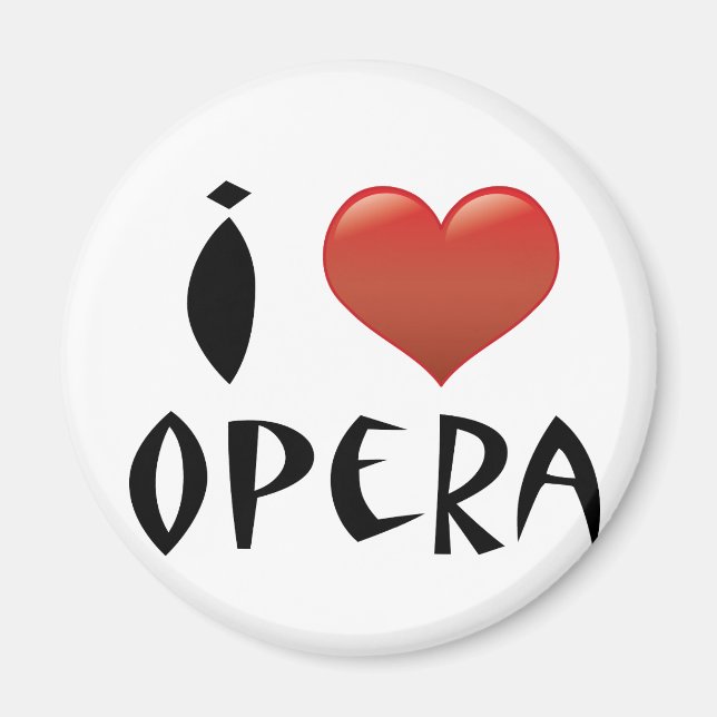 I Heart Opera Magnet (Framsidan)