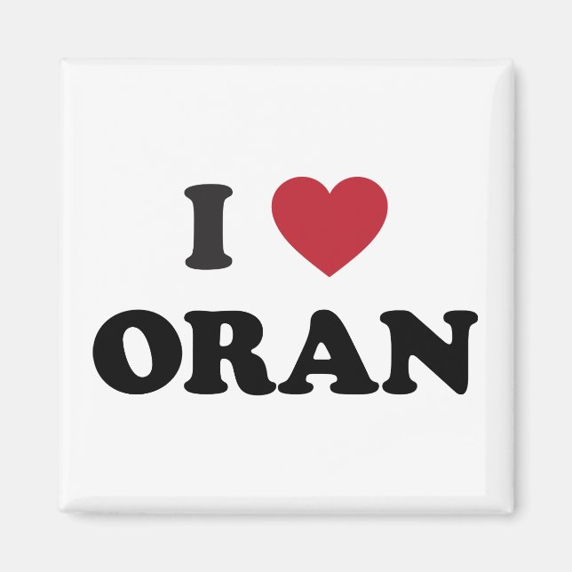 I Heart Oran Algeriet Magnet (Framsidan)