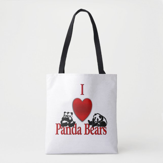 I Heart Panda Bears Tygkasse (Framsida)