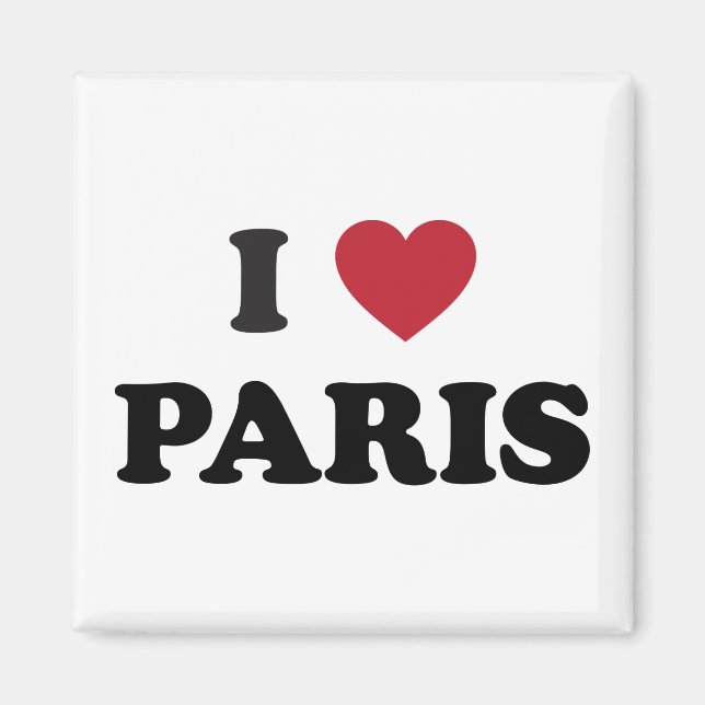I Heart Paris Frankrike Magnet (Framsidan)