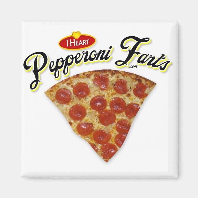 I Heart Pepperoni Farts Magnet (Framsidan)
