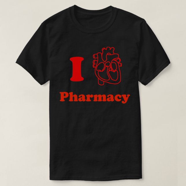 I Heart Pharmacy T Shirt (Design framsida)