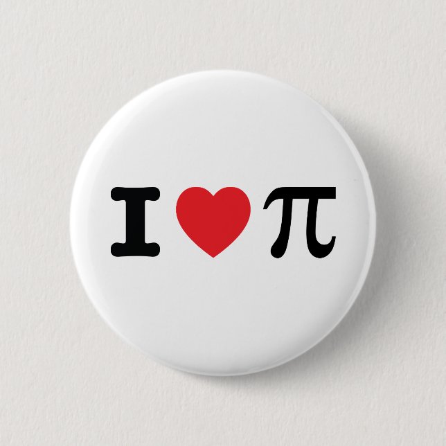 I Heart Pi-knapp Knapp (Framsida)
