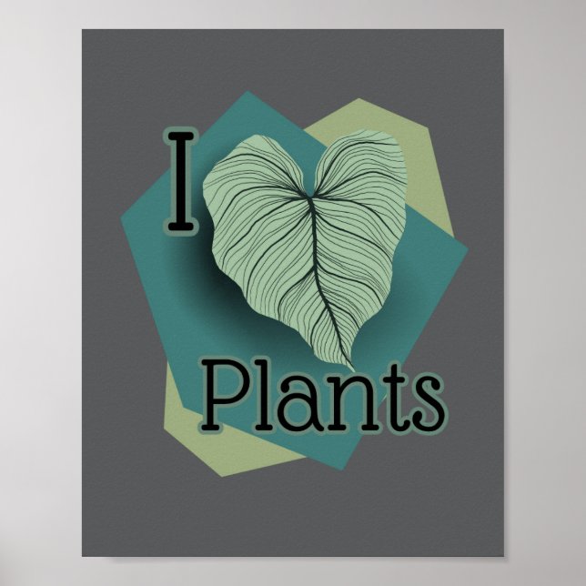 I Heart Plants-affisch Poster (Framsidan)