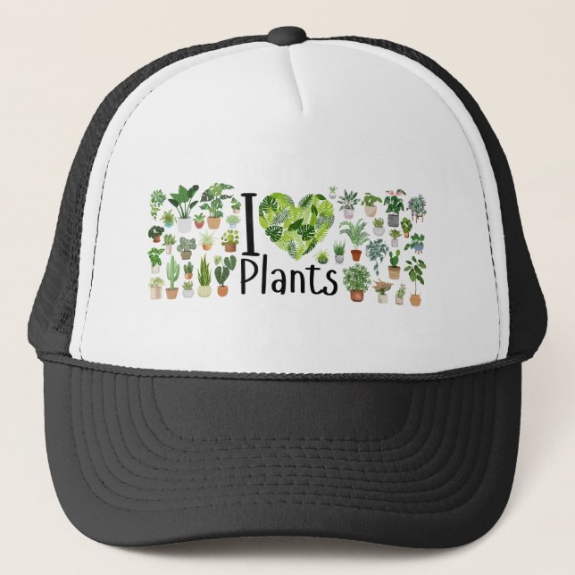 I Heart Plants Hat Keps (Framsida)