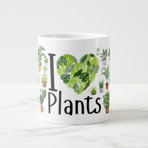 I Heart Plants Jumbo Mugg