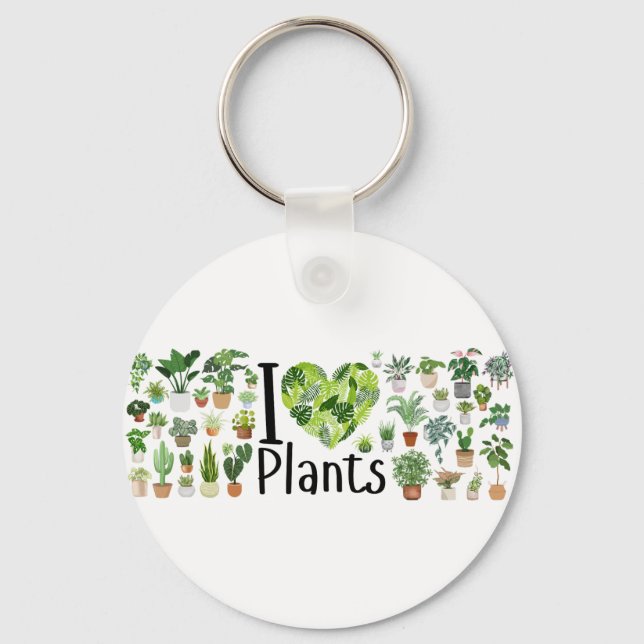 I Heart Plants nyckelring  (Framsida)