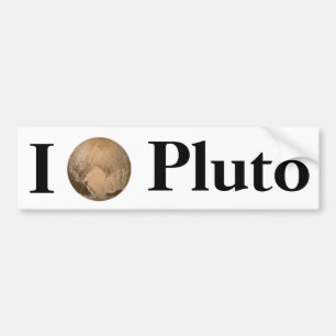 I Heart Pluto Bildekal