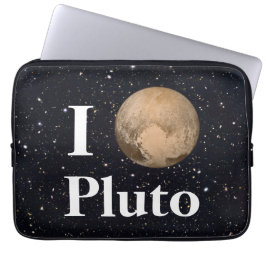 I Heart Pluto Starry Himlar Laptop Fodral
