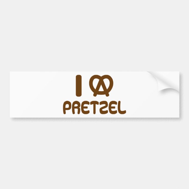 I Heart Pretzel Bildekal (Framsidan)