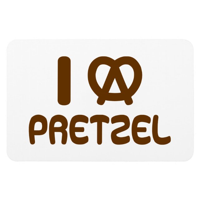 I Heart Pretzel Magnet (Horisontell)