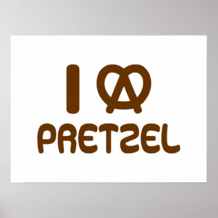 I Heart Pretzel Poster