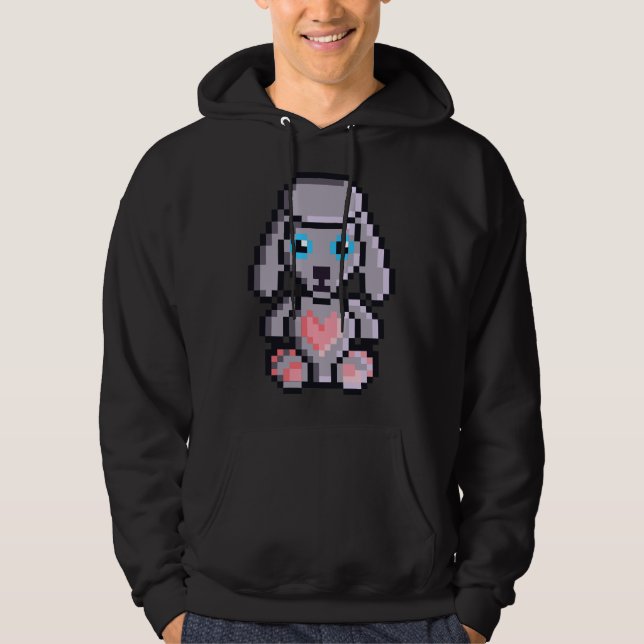 I Heart Pudel Hoodie (Framsida)
