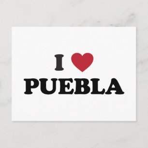 I Heart Puebla Mexiko Vykort