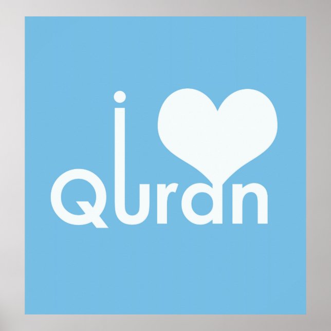 I Heart Quran Poster (skärpa) (Framsidan)