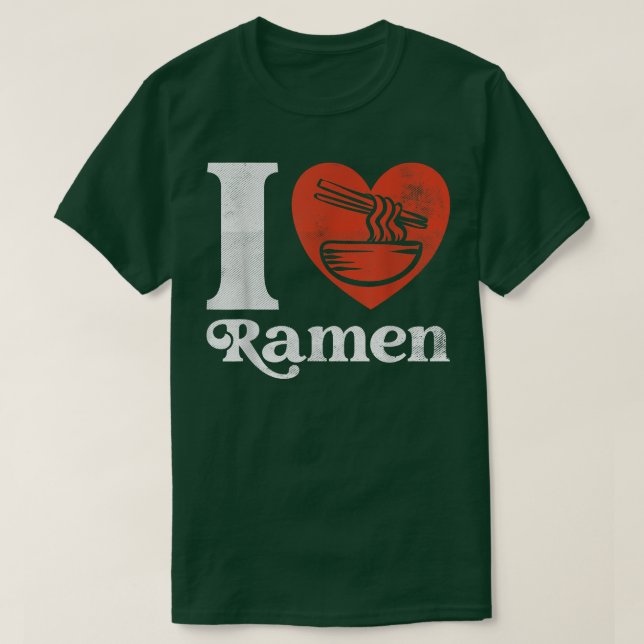 I Heart Ramen T Shirt (Design framsida)