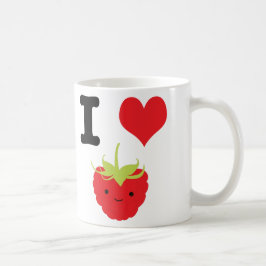 I Heart Raspbär Kaffemugg