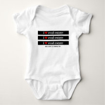 "I Heart Real Gods" Baby Onsie