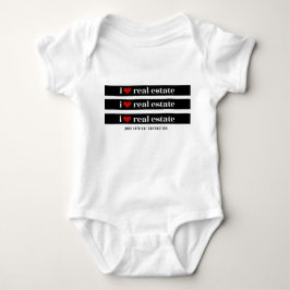 "I Heart Real Gods" Baby Onsie T Shirt