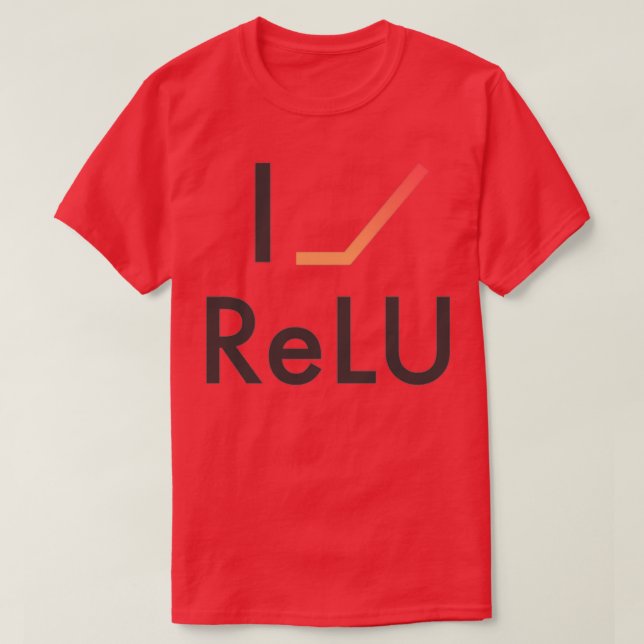 I Heart ReLU T Shirt (Design framsida)