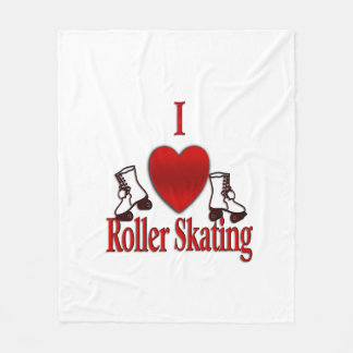 I Heart Roller Skating Fleecefilt