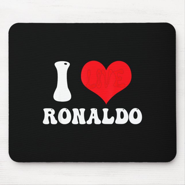 I Heart Ronaldos First Name Groovy D Valentines  Musmatta (Framsidan)