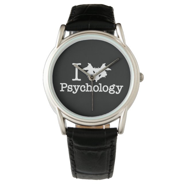I Heart (Rorschach Inkblot) - psykologi Armbandsur (Framsida)