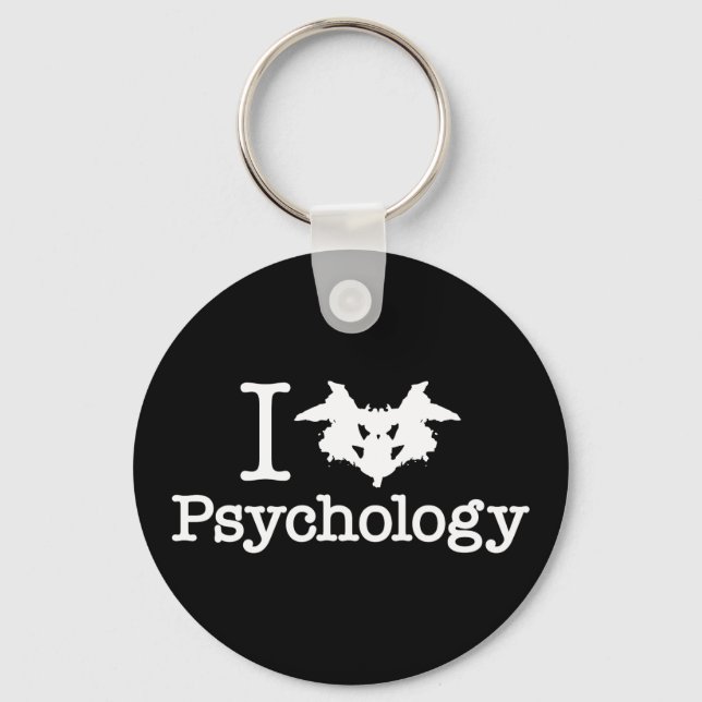I Heart (Rorschach Inkblot) - psykologi Nyckelring (Framsida)