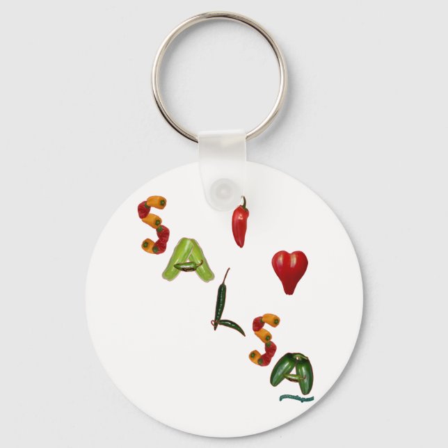 I Heart Salsa Nyckelring (Framsida)