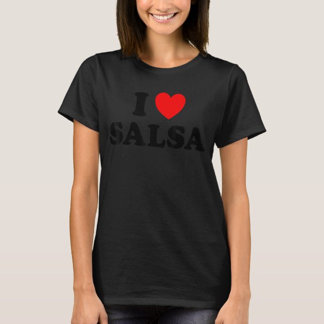I Heart Salsa T Shirt (Framsida)