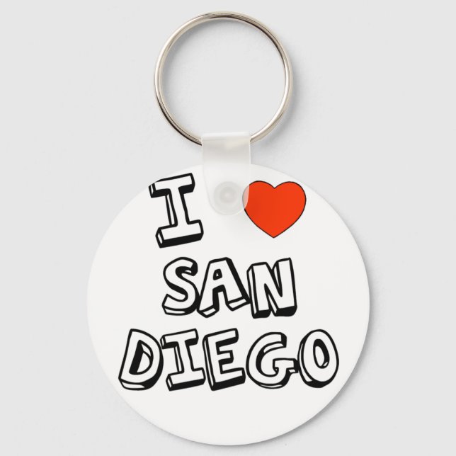 I Heart San Diego Nyckelring (Framsida)